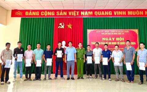 XÃ QUANG CHIỂU TỔ CHỨC NGÀY HỘI TOÀN DÂN BẢO VỆ AN NINH TỔ QUỐC NĂM 2024